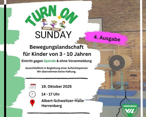 Turn on Sunday - Vol. 4 am 19.10.2025